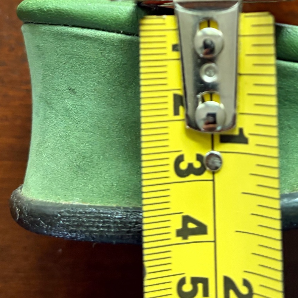 ARCHE Green Slingback Women Sandals Size 39 Made In France GUC - Picture 5 of 10